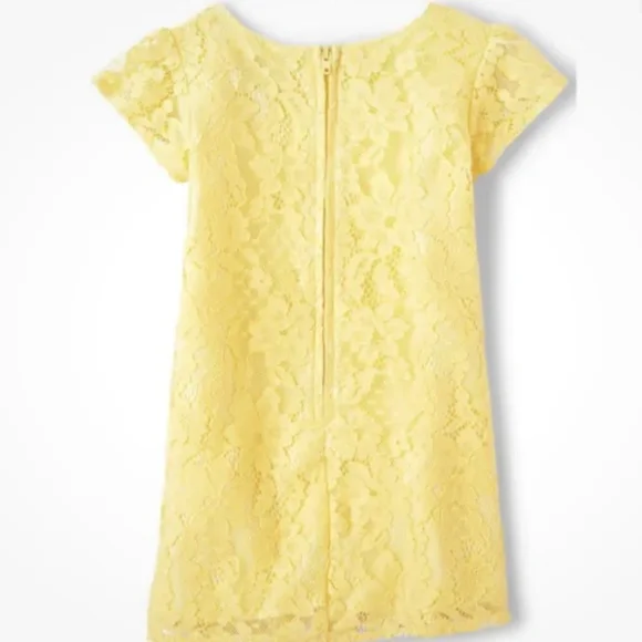 The Children’s Place Girls Yellow Lace Square Neck Shift Dress XL (14) New - Picture 5 of 5